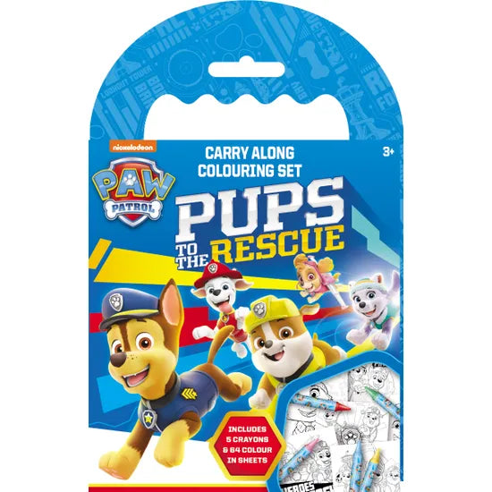 Paw Patrol - Carry Along Colouring Set